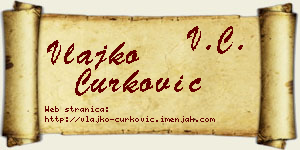 Vlajko Ćurković vizit kartica